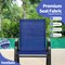 2-Piece Outdoor Rocking Chair Set with Metal Frame and Breathable Fabric Seat for Patio or Porch